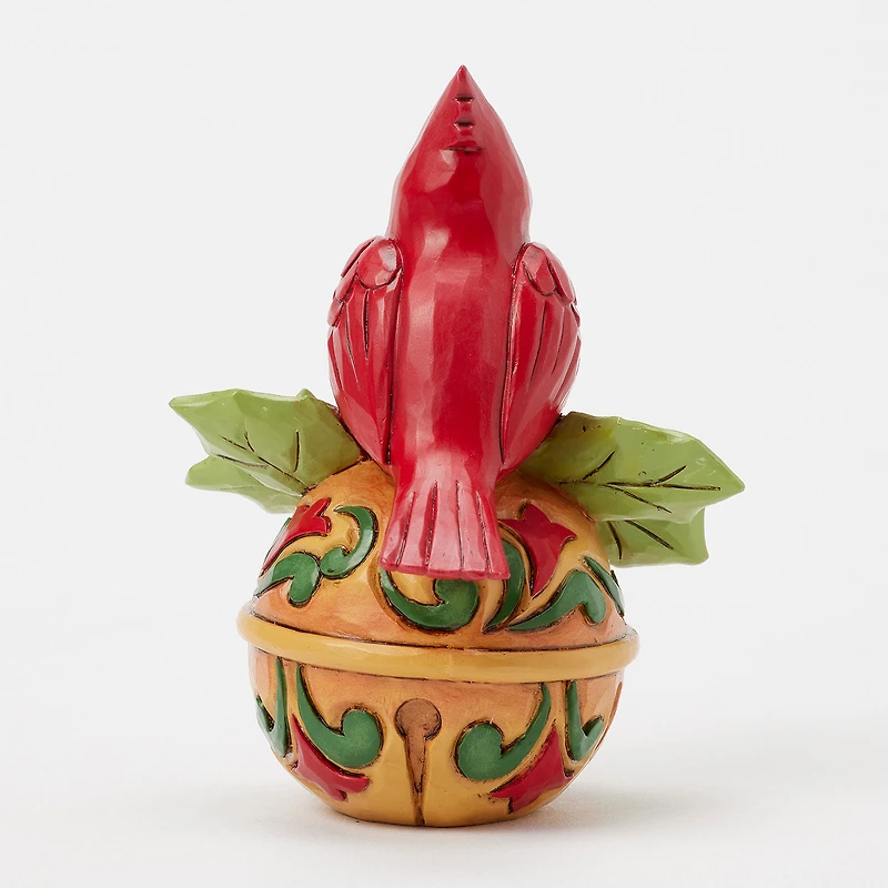 Jim Shore Heartwood Creek Cardinal on Jingle Bell Mini Figurine, 3.54" for only USD 27.99 | Hallmark