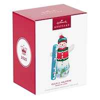 Snowtop Lodge Ollie U. Halfpipe Porcelain Ornament for only USD 28.99 | Hallmark