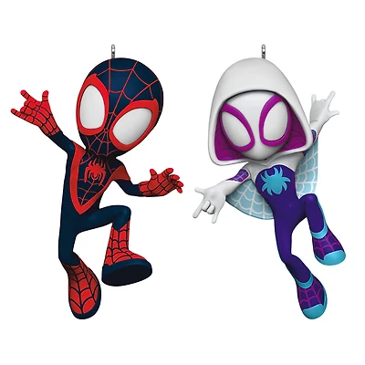 Marvel Spidey and His Amazing Friends Spin and Ghost-Spider Ornaments, Set of 2 for only USD 29.99 | Hallmark