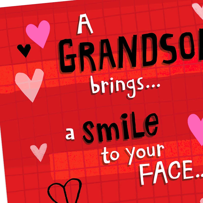 Smiles, Pride and Love Valentine's Day Card for Grandson for only USD 3.99 | Hallmark