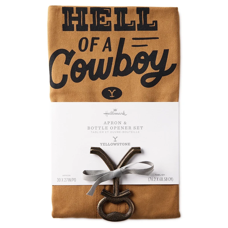 Yellowstone One Hell of a Cowboy Apron and Bottle Opener for only USD 39.99 | Hallmark