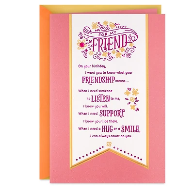 Thank You for Being in My Life Birthday Card for Friend for only USD 5.59 | Hallmark