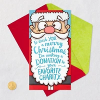 Making a Donation Santa Funny Pop-Up Money Holder Christmas Card for only USD 4.99 | Hallmark