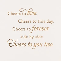 Cheers to You Two Wedding Card for only USD 4.59 | Hallmark