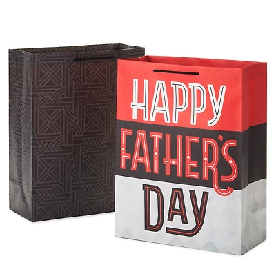 14.4" Geometric and Father's Day 2-Pack Extra-Large Gift Bags for only USD 7.99 | Hallmark