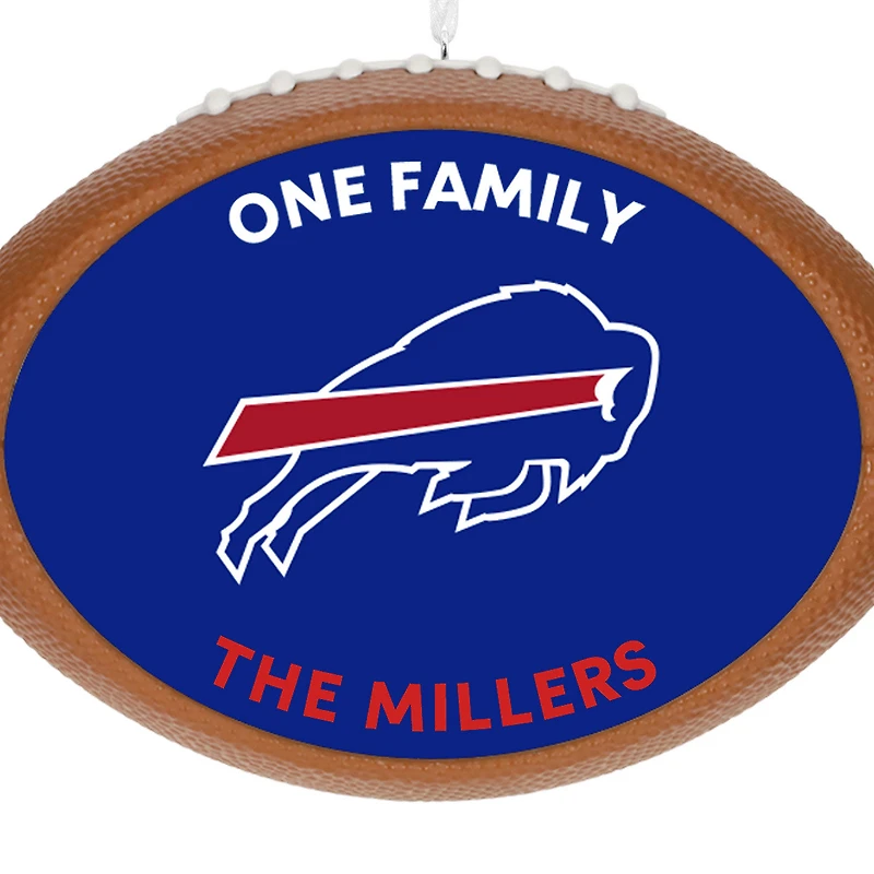 NFL Buffalo Bills Football Personalized Ornament, Custom Text for only USD 30.99 | Hallmark