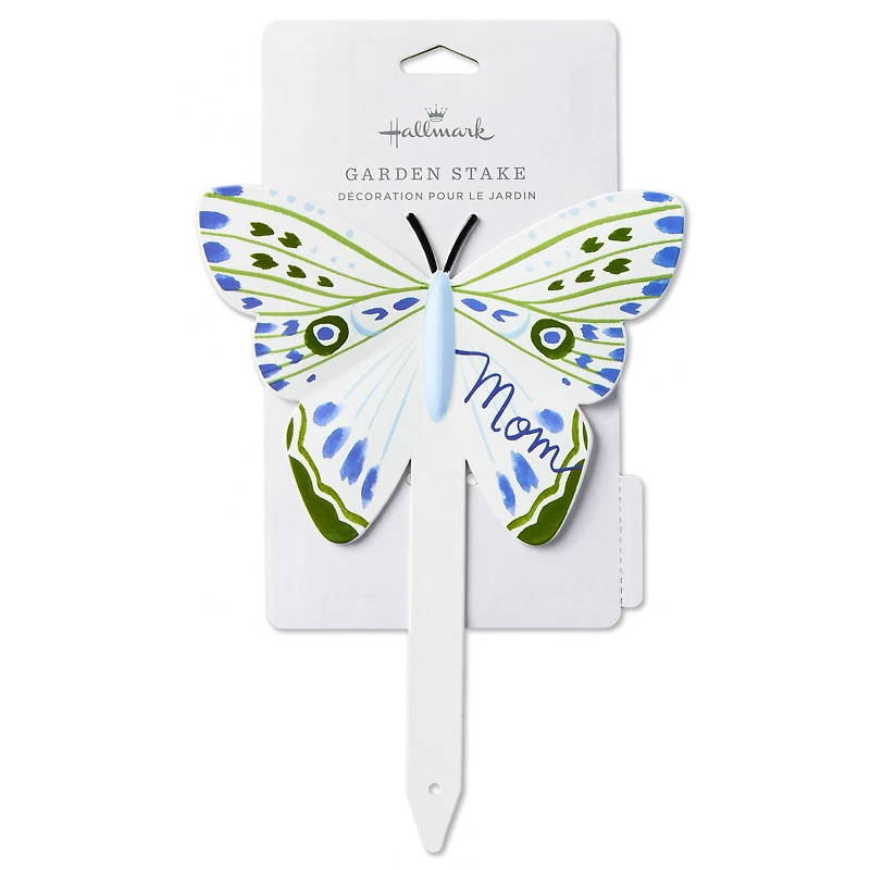 Mom Blue and Green Butterfly Garden Stake, 6.5" for only USD 13.99 | Hallmark