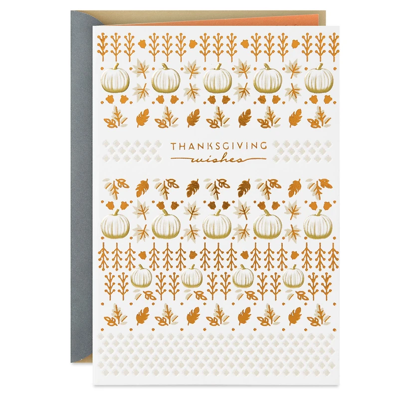 Pumpkins and Fall Leaves Happy Thanksgiving Card for only USD 3.29 | Hallmark