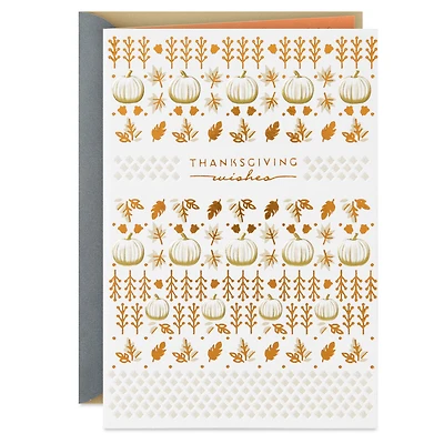 Pumpkins and Fall Leaves Happy Thanksgiving Card for only USD 3.29 | Hallmark