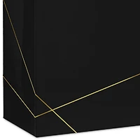 10.4" Gold Lines on Black Large Square Gift Bag for only USD 7.79 | Hallmark