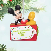 Disney Mickey Mouse Christmas Present Personalized Ornament, Custom Text for only USD 30.99 | Hallmark