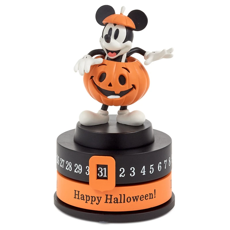 Disney Jack-o'-Lantern Mickey Mouse Halloween Countdown Calendar Statue, 7" for only USD 49.99 | Hallmark