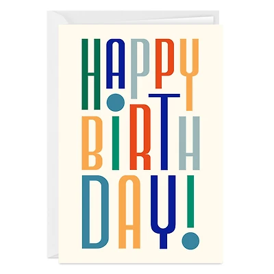Modern Artsy Lettering Custom Birthday Card for only USD 4.99 | Hallmark