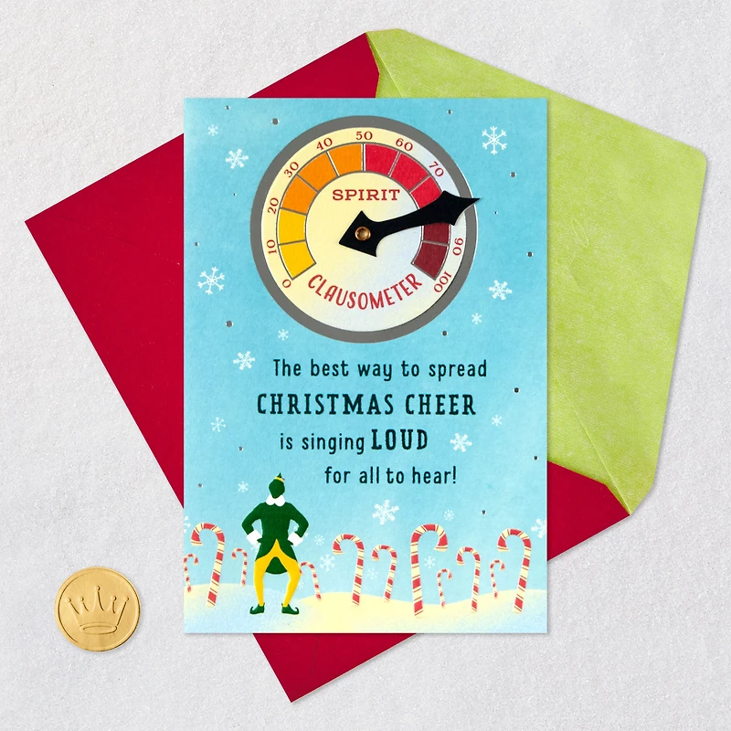 Elf Singing Loud for All to Hear Christmas Card With Spinner for only USD 6.59 | Hallmark