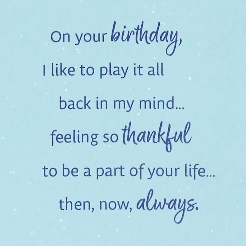So Thankful To Be Part of Your Life Birthday Card for Son for only USD 5.99 | Hallmark