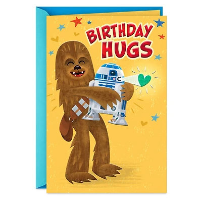Star Wars™ Chewbacca™ and R2-D2™ Hugs Birthday Card for Kids for only USD 2.99 | Hallmark