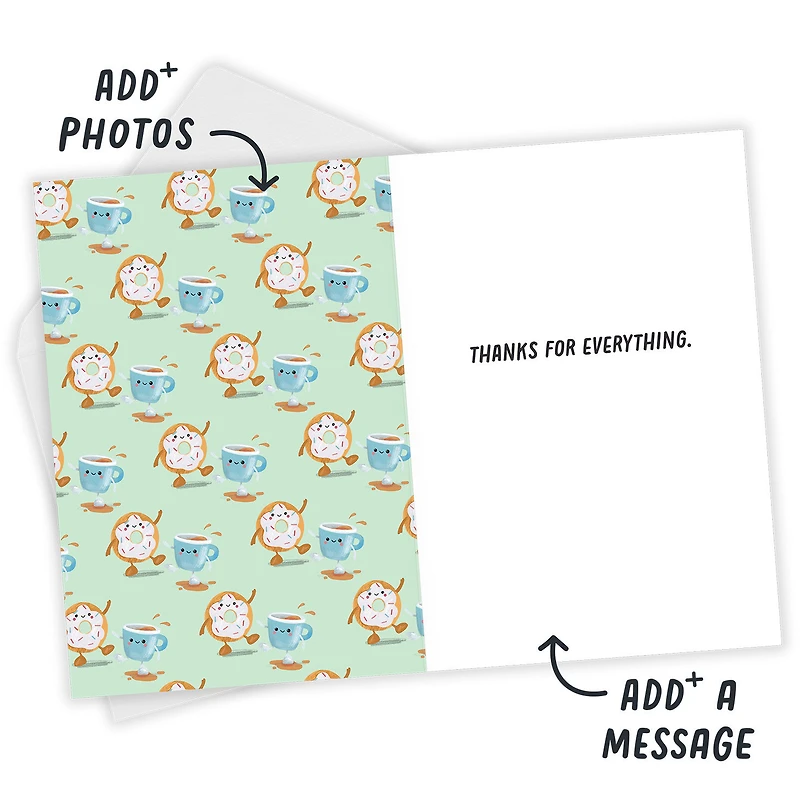 Donut and Latte Punny Custom Thank-You Card for only USD 4.99 | Hallmark