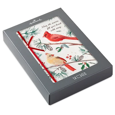 Cardinals on Pine Branches Boxed Christmas Cards, Pack of 12 for only USD 17.49 | Hallmark