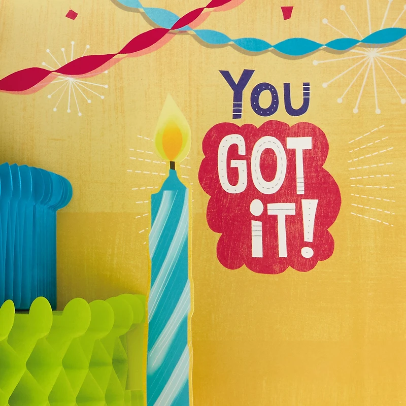 16" Make a Fuss Cake Pop-Up Jumbo Birthday Card for only USD 14.99 | Hallmark