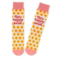 Not a Morning Person Novelty Crew Socks for only USD 12.99 | Hallmark