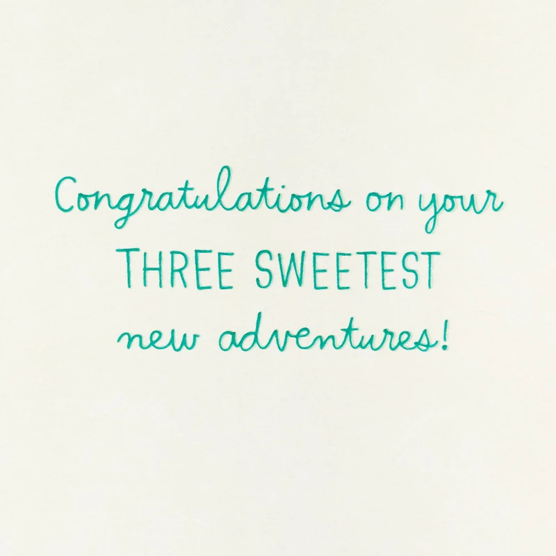 Triple the Love New Baby Triplets Card for only USD 2.99 | Hallmark