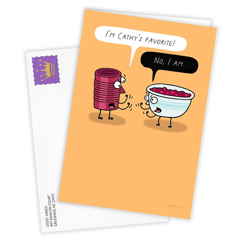 Cranberry Sauce Funny Custom Thanksgiving Card for only USD 4.99 | Hallmark