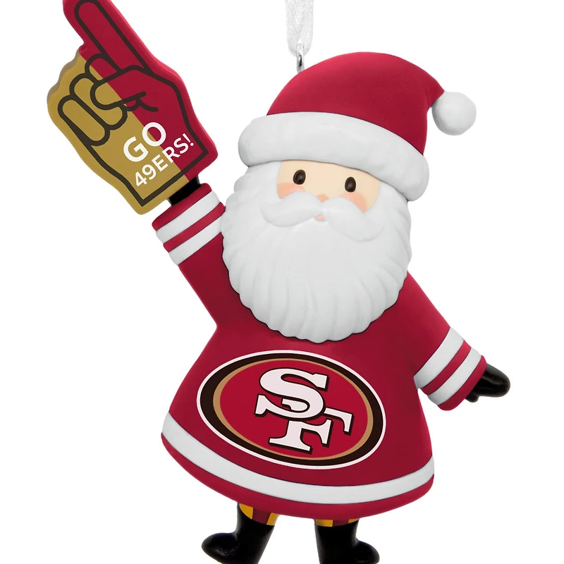 NFL San Francisco 49ers Santa Fan Hallmark Ornament for only USD 12.99 | Hallmark