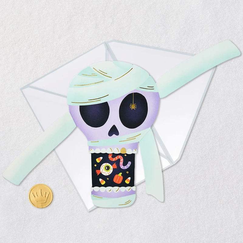 Party Your Face Off Mummy Paper Craft Halloween Card for only USD 5.99 | Hallmark