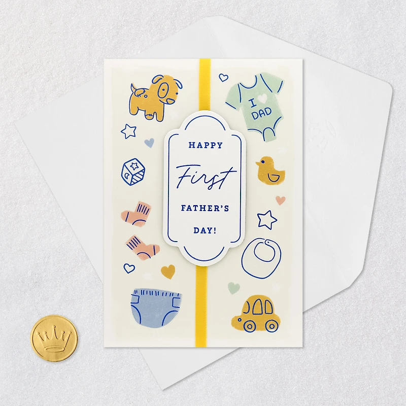 Baby Icons First Father's Day Card for only USD 6.99 | Hallmark