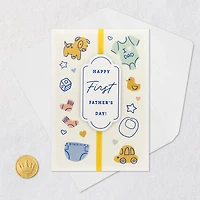 Baby Icons First Father's Day Card for only USD 6.99 | Hallmark