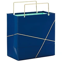 Navy With Gold Small Square Gift Bag, 5.5" for only USD 4.99 | Hallmark