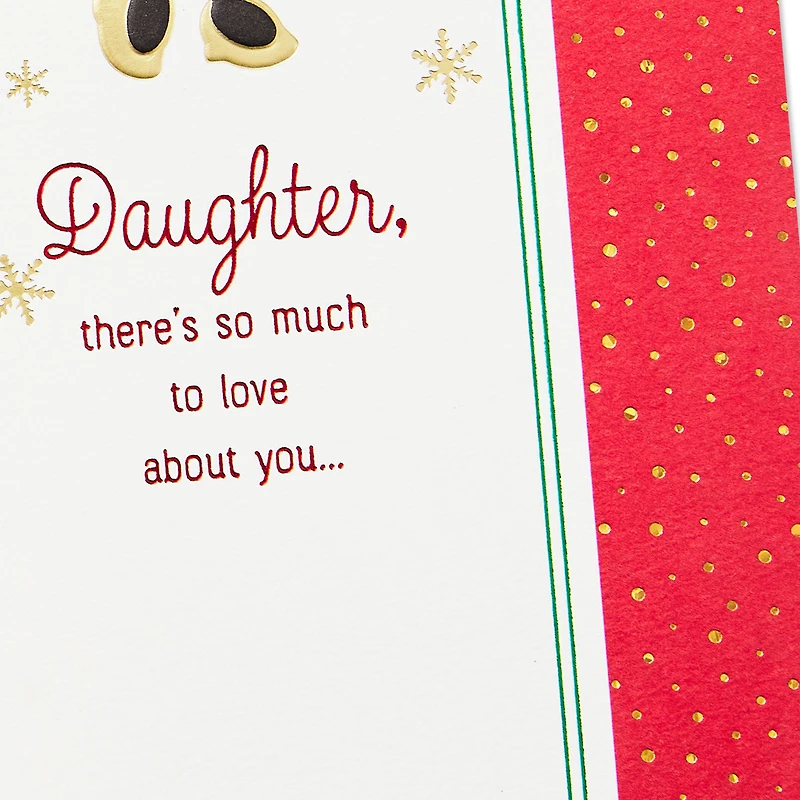 Disney Minnie Mouse Love Everything About You Christmas Card for Daughter for only USD 5.59 | Hallmark