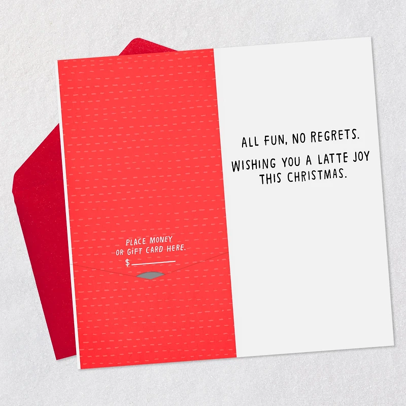 A Latte Joy Funny Money Holder Christmas Card for only USD 2.99 | Hallmark