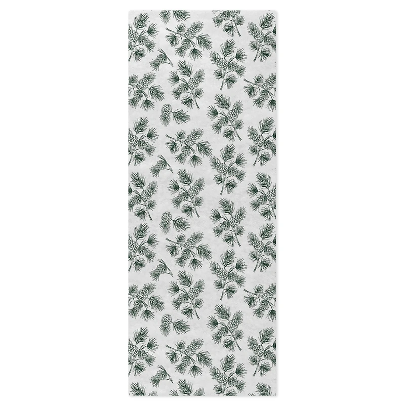 Pine-Scented Botanical Illustrations on White Holiday Tissue Paper, 4 sheets for only USD 2.49 | Hallmark