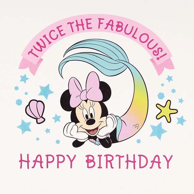 Disney Minnie Mouse You're Twice the Fun 2nd Birthday Card With Sticker for only USD 3.99 | Hallmark