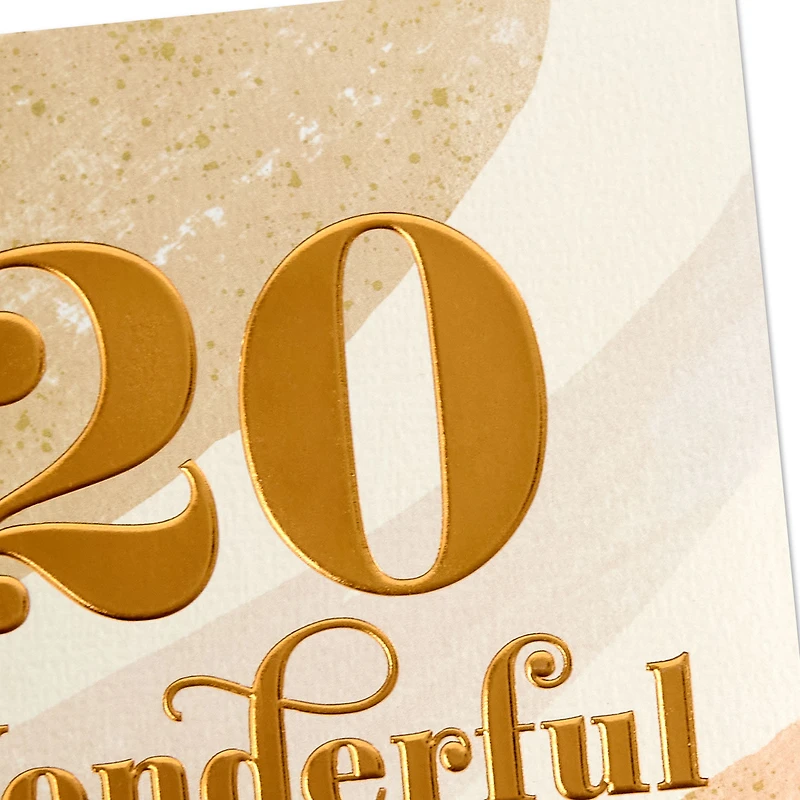 Another Year Happier and Stronger 20th Anniversary Card for only USD 4.59 | Hallmark
