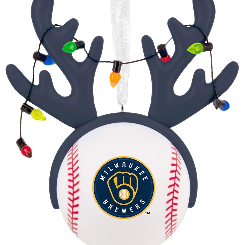 MLB Milwaukee Brewers™ Reindeer Baseball Hallmark Ornament for only USD 12.99 | Hallmark