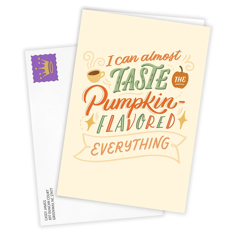 Pumpkin Flavored Everything Custom Thanksgiving Card for only USD 4.99 | Hallmark