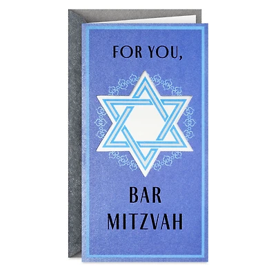Star of David Mazel Tov Money Holder Bar Mitzvah Card for only USD 4.59 | Hallmark