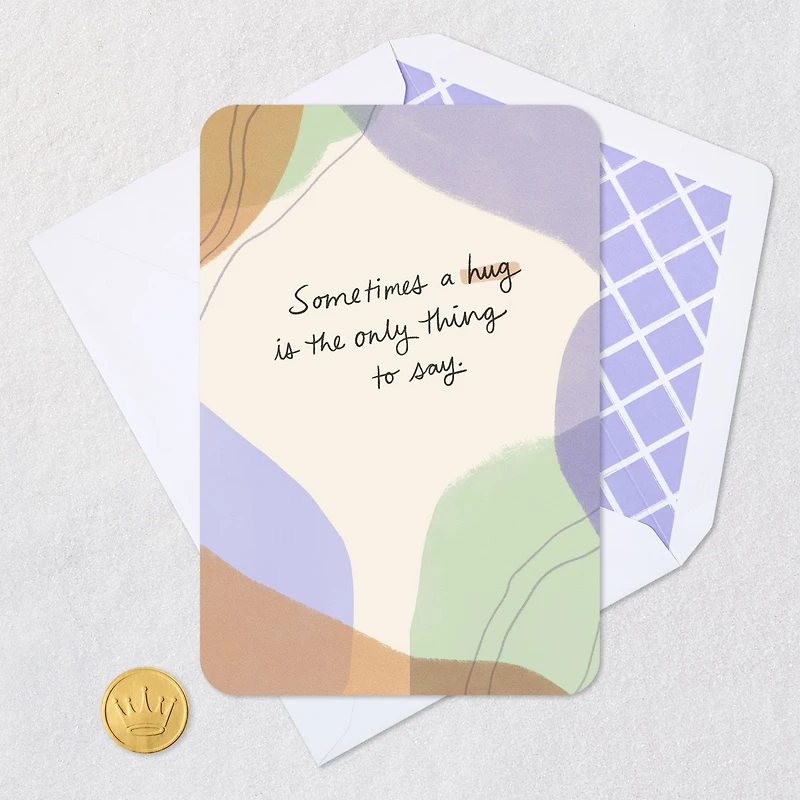 Sometimes a Hug Is the Only Thing to Say Blank Encouragement Card for only USD 2.99 | Hallmark