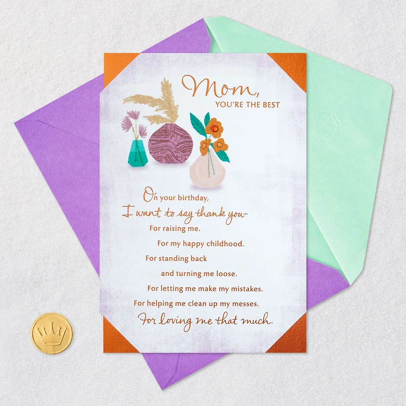 Mom, You're the Best Birthday Card for only USD 5.59 | Hallmark