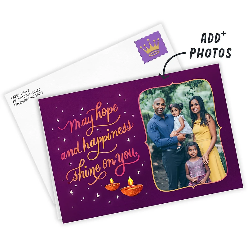 May Hope and Happiness Shine Custom Diwali Card for only USD 4.99 | Hallmark