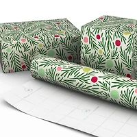 Pine Branches and Polka Dots on Cream Holiday Wrapping Paper Roll, 35 sq. ft. for only USD 4.99 | Hallmark