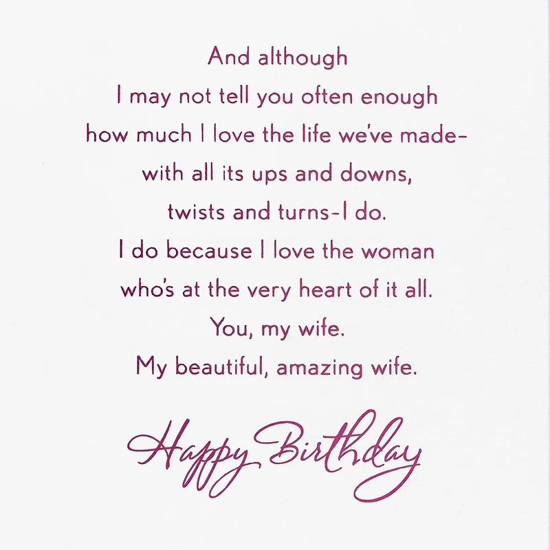 For My Beautiful, Amazing Wife Birthday Card for only USD 5.99 | Hallmark