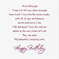 For My Beautiful, Amazing Wife Birthday Card for only USD 5.99 | Hallmark