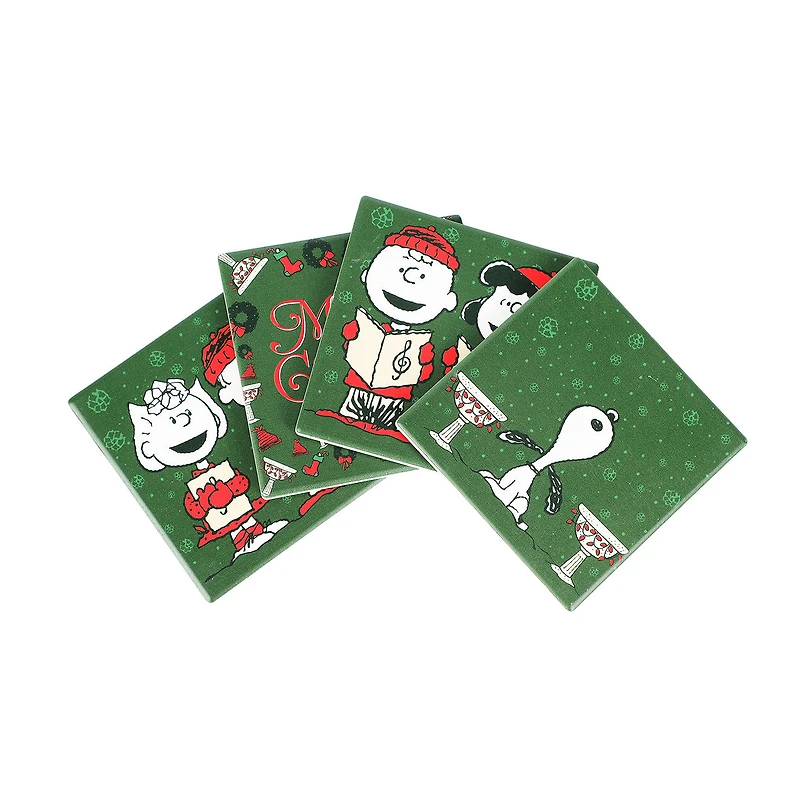 BioWorld Peanuts Gang Holiday Ceramic Coasters, Set of 4 for only USD 19.99 | Hallmark