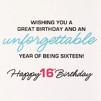 The Fun Has Begun Musical Light-Up 16th Birthday Card for only USD 9.59 | Hallmark