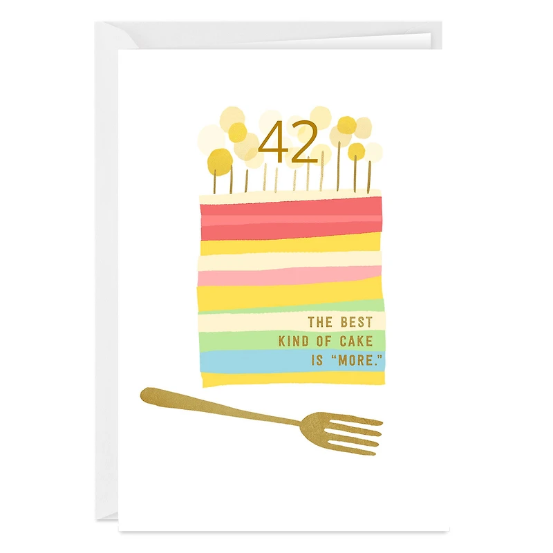 Custom Number Cake Milestone Birthday Card for only USD 4.99 | Hallmark