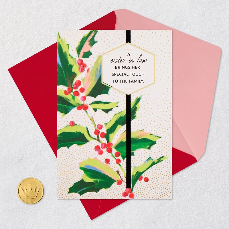 You've Brought So Much to Our Family Christmas Card for Sister-in-Law for only USD 4.99 | Hallmark