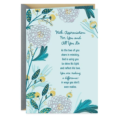 Asking God to Bless You Both Clergy Appreciation Card for Minister and Spouse for only USD 2.99 | Hallmark